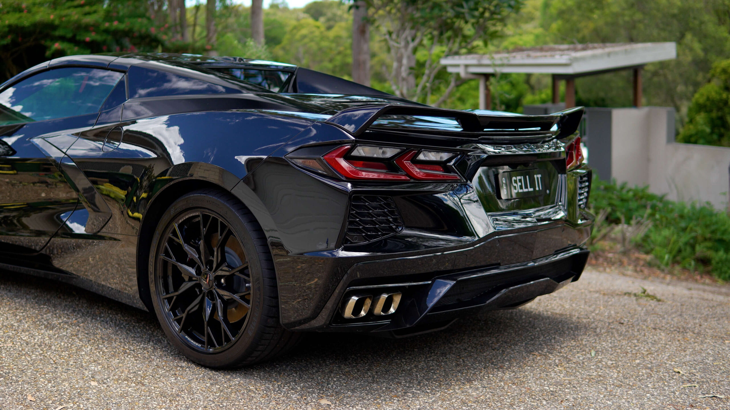 Clean back Corvette